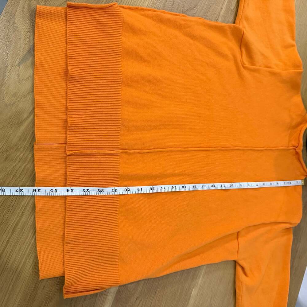 Mock neck long sleeve soft & cozy lounge sweater orange Women’s Medium - Picture 5 of 8